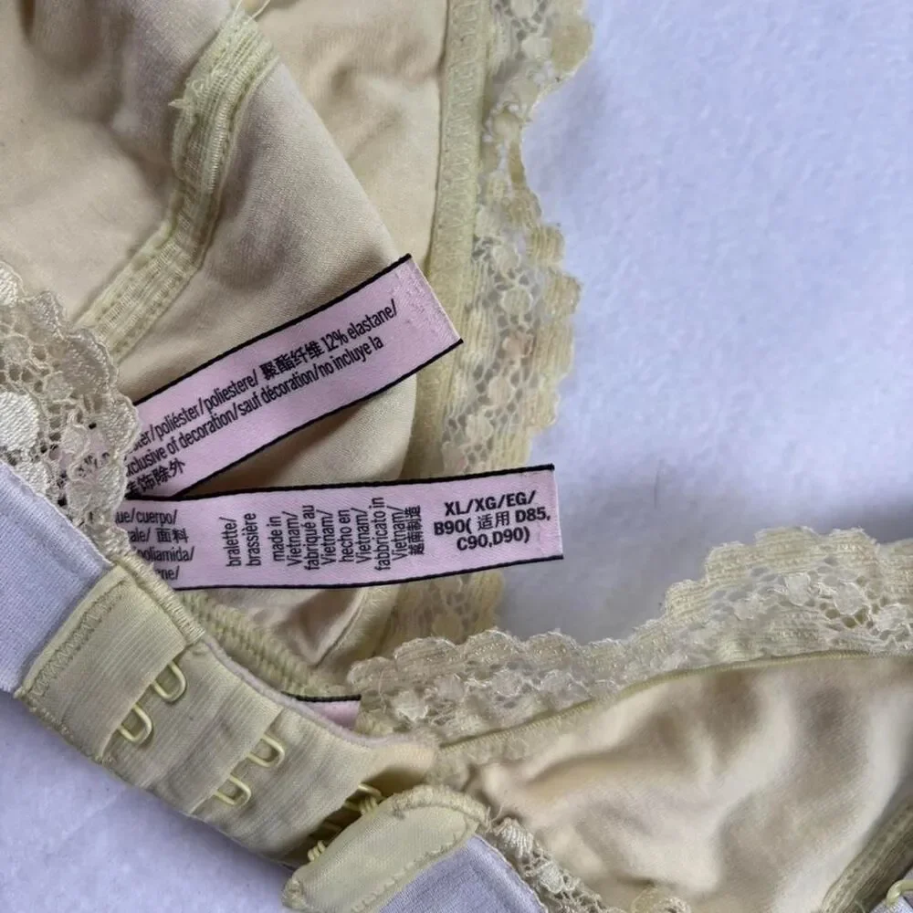 Victoria’s Secret Yellow Lace Bralette – Size XL